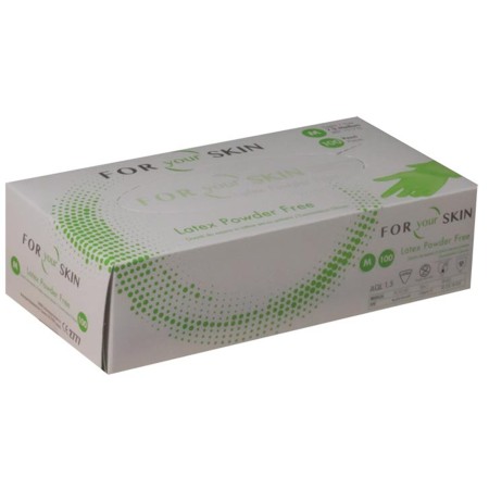 1 - Guanti Lattice Senza Polvere SMALL Confezione da 100