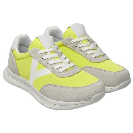 1 - Scarpe ortopediche Sportive Optima Molliter YDA MAS Spring System Bianco Giallo Art. CPY-MAS -