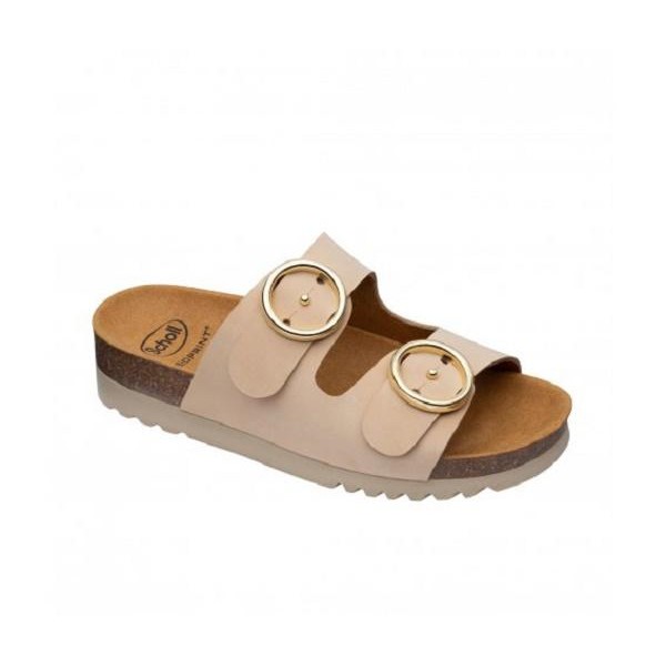 Prime MALIBU' 2 STRAPS BEIGE Scholl sandalo