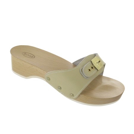 1 - Pescura zoccoli ortopedici donna in legno tacco Heel Original Sand Sabbia Scholl