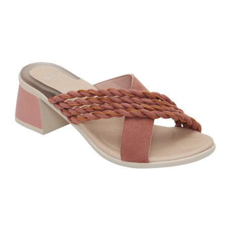 1 - SUNSET CROSS Ciabatte Scholl Microfibra Pesca Gelactiv