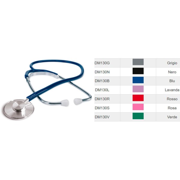 Prime Fonendoscopio in Alluminio Tubo Rosa Art. DM130S