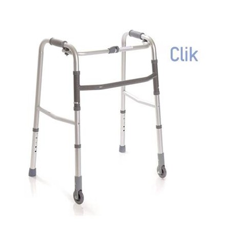 1 - Deambulatore Girello per Anziani Pieghevole Regolabile 2 Ruote Small Art. RP735S