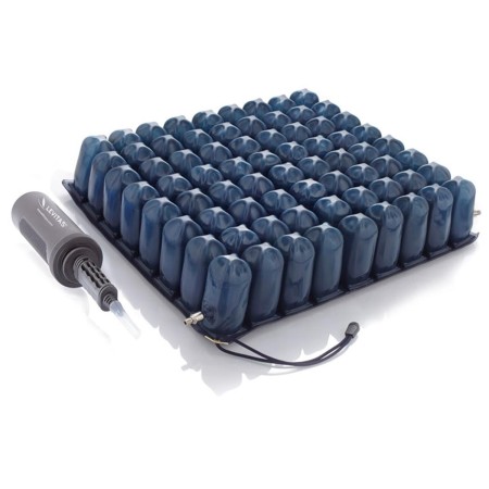 1 - Cuscino antidecubito a bolle d’aria a microinterscambio in PVC antidecubito a 2 sezioni 36X36 H10CM Art. ST855/2