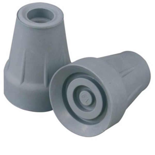 Prime Coppia puntali grigi per stampelle diametro 18 mm avambraccio modelli RP701 RP705 RP706 Art. RV7010*