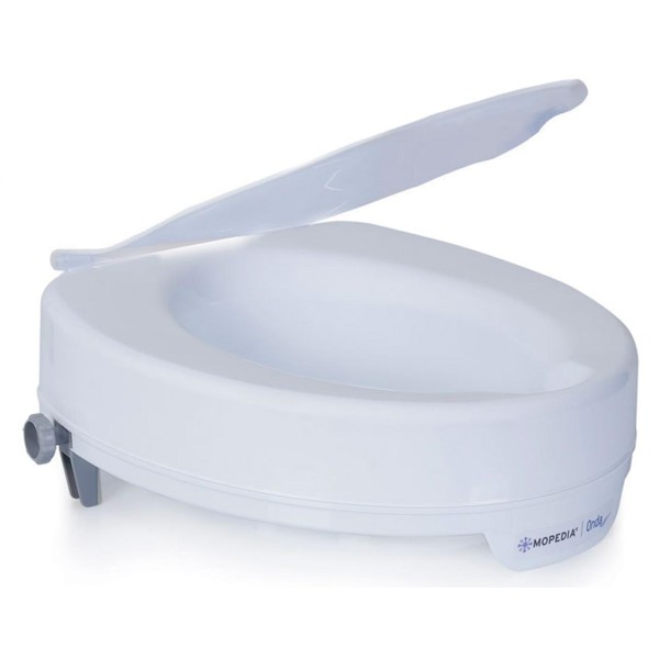 Prime Alzawater Anatomico Universale Rialzo da 10 cm per water con blocco laterale, con coperchio Onda Art. RP415-10 -