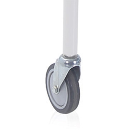 2 - Coppia Ruote senza freno Ø 10 cm M12 per deambulatori sottoascellari e antibrachiali modelli RP758S RP756AM RP756M RP754A R