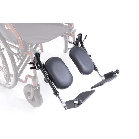 1 - Coppia Pedane elevabili verniciate per Sedia a Rotelle Carrozzina modelli  CP100 CP102 CP200 con seduta misura 38 cm Art. CP