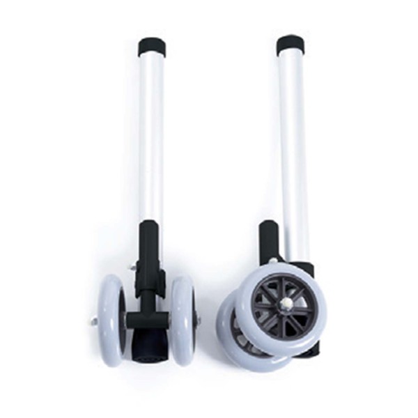 Prime Coppia Ruote gemellate con rotazione frizionata Ø 10 cm per deambulatori a 2 mani Art. RV7053D --