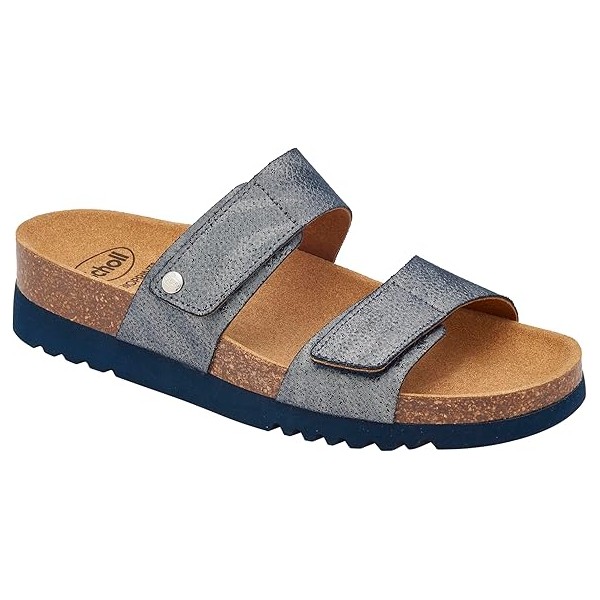 Scholl Ciabatte Donna LUSAKA 2.0 Printed synthetic Navy Blue