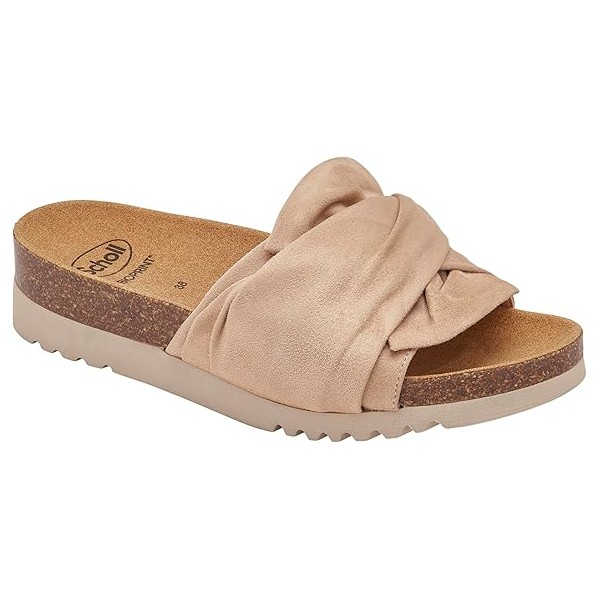 Scholl Ciabatte Donna PRINCY Microfibre Beige