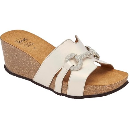 1 - Scholl Ciabatte Donna CAMOGLI Laminated synthetic White
