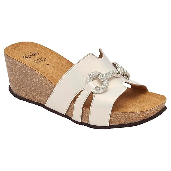 Scholl Ciabatte Donna CAMOGLI Laminated synthetic White