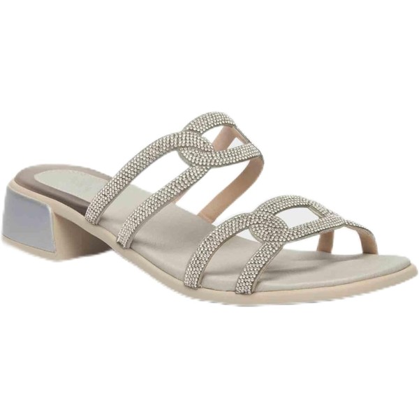 Scholl Ciabatte Donna LIPARI Microfibre strass Silver