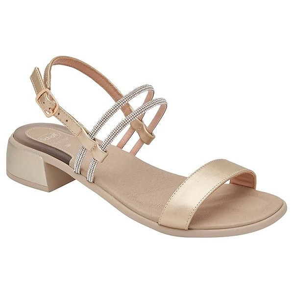 Scholl Sandali Donna STINTINO Laminated synthetic strass Platinum