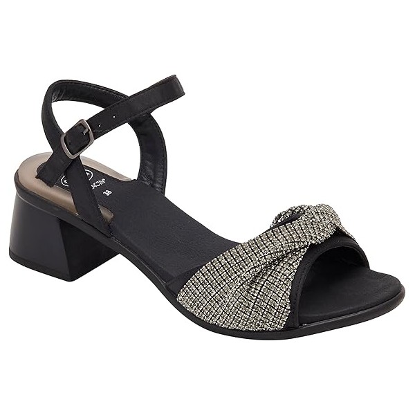 Scholl Sandali Donna VULCANO Satin strass Black