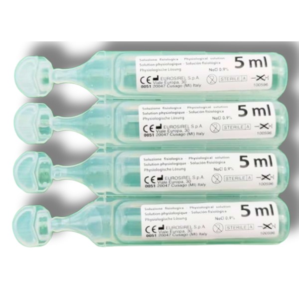 Prime Soluzione salina 0,9% cloruro di sodio sterile ml.5 confezione da 20 ampolle -
