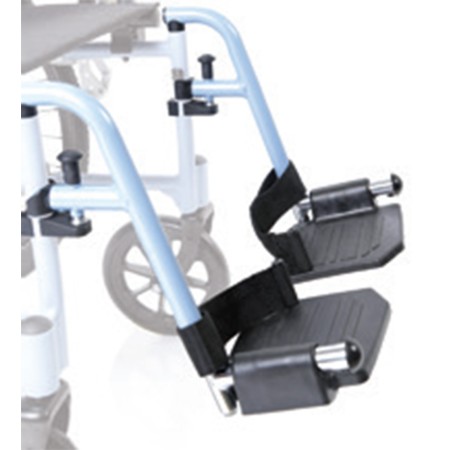 1 - Due Pedane Estraibili per Sedia a Rotelle Carrozzina leggere Helios Smart Smart Go CP770 CP775 (PAIO) --