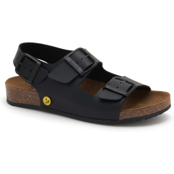 Scholl Sandali Uomo CORK PRO SANDAL Synthetic Black