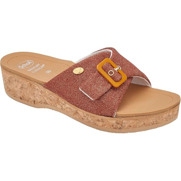 Scholl Ciabatte WAPPY Glittered Synthetic Tobacco