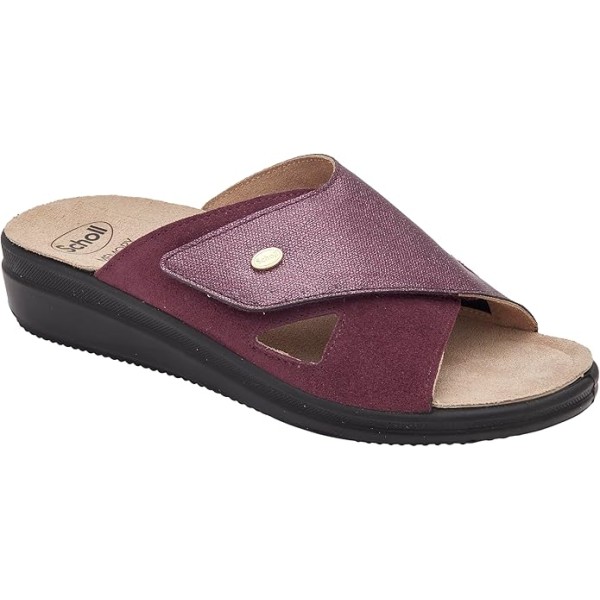 Scholl Ciabatte ANTONIA CROSS Printed synthetic+suede Bordeaux