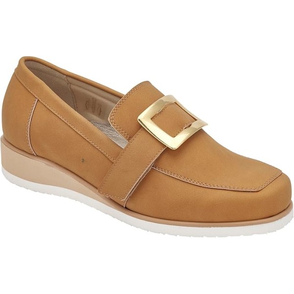 Scholl Ciabatte FARA MOCASSIN Synthetic Camel