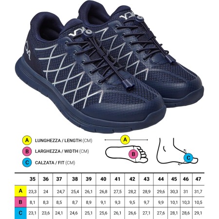 1 - Scarpe ortopediche Sportive Optima Molliter YDA Spring System Blu
Art. C1Y-YDAW15 BLOCK