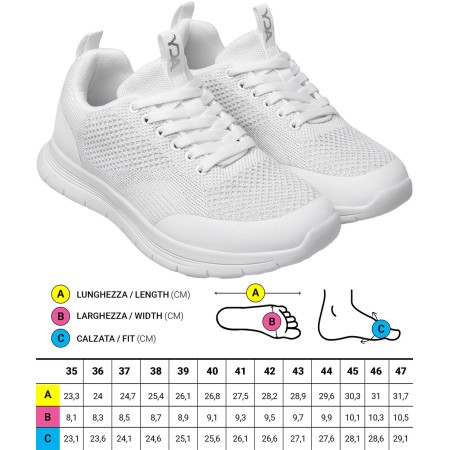 1 - Scarpe ortopediche Sportive Optima Molliter YDA CODY TES BIANCO LUREX Art. C1D-CODY