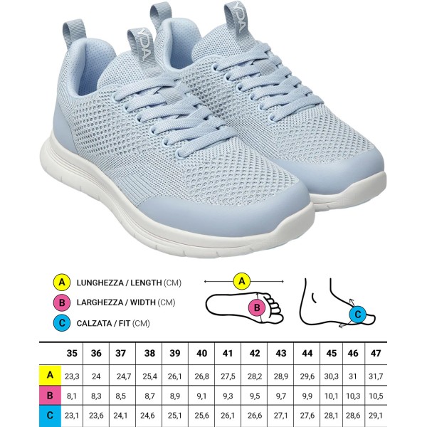 Scarpe ortopediche Sportive Optima Molliter YDA CODY TES POLVERE Art. C1D-CODY