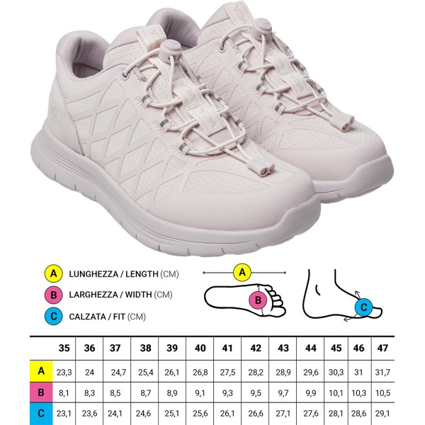 Scarpe ortopediche Impermeabili Sportive Optima Molliter YDA Spring System NUDE C1D-YDAW15 ONE Water Resistant