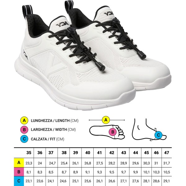 Scarpe ortopediche Sportive Optima Molliter YDA FRESH MILKY Art. C1Y-FRESH