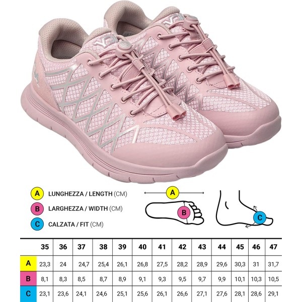 Scarpe ortopediche Sportive Optima Molliter YDA Spring System NUDE Art. C1D-YDAW15 COLOR BLOCK