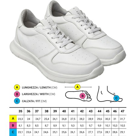 1 - Scarpe ortopediche Sportive Optima Molliter YDA TRAIL BIANCO Art. C1Y-TRAIL VT