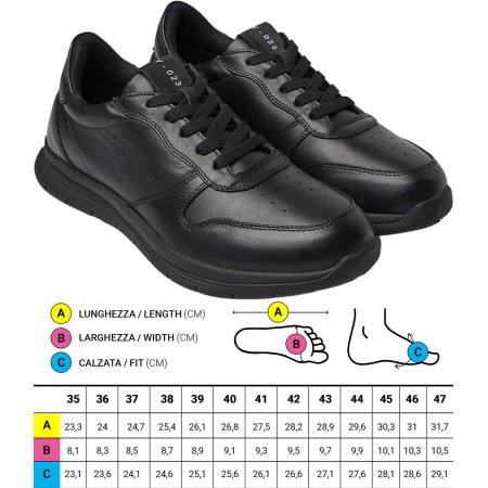 1 - Scarpe ortopediche Sportive Optima Molliter YDA TRAIL NERO Art. C1Y-TRAIL VT