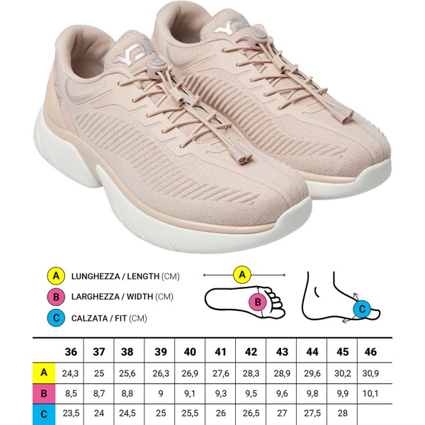 Prime Scarpe ortopediche donna Sportive Optima Molliter YDA Spring System ROSA CARNE Art. C1D-YDAC20 TES