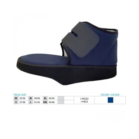 1 - Orione OK PED Safte Scarpa Post-Operatoria Baruk, Calzatura Ortopedica con Chiusura Regolabile, Blu