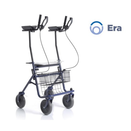 1 - Rollator Deambulatore Girello per Anziani in Acciaio 4 RUOTE ANTIBRACHIALE Art. RP691 --