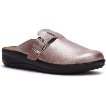 1 - Scholl, Ciabatte NILLA BUCKLE Donna Lana Colore Oro