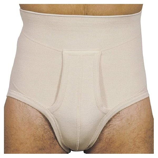 BERNINA DERBY Art. 65134 BEIGE  Slip Ortopedico Monoestensivi Cotone Maschili Slip erniario senza pelote Fasce post operatorie r