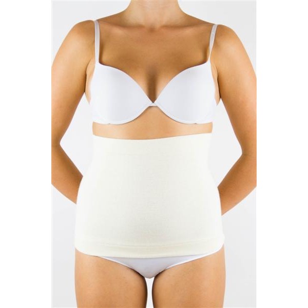 BERNINA ELAN Termocintura tubolare BIANCA H 31 cm Art. 5002 Lana Merinos Angora