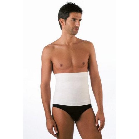 1 - BERNINA ELAN Art. 5006 Termocintura tubolare lana merinos/cotone H 31 cm Colore BIANCO