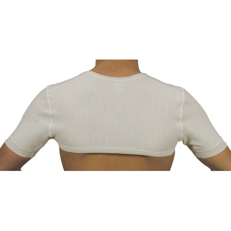 1 - BERNINA ELAN Art. 5007 Coprispalle anatomico lana merinos Colore BIANCO