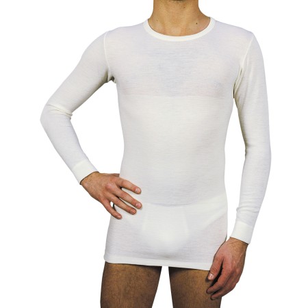 1 - BERNINA FORM Maglieria tubolare elasticizzata con cintura Art. 1011 Manica lunga UOMO Colore BIANCO