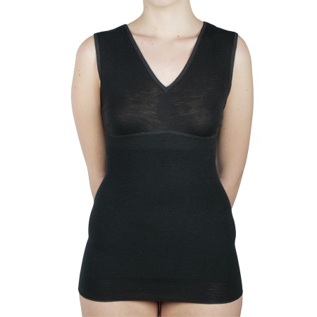 1 - BERNINA FORM Maglieria tubolare elasticizzata con cintura Art. 3018 Spalla larga DONNA Colore NERO