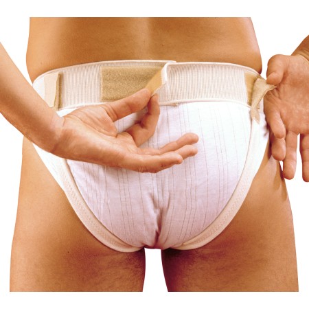 1 - BERNINA SANA CINTO ERNIARIO leggero bilaterale Art. 55126 UNIVERSAL regolabile velcro Colore BEIGE00