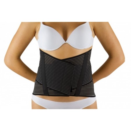 1 - BERNINA SANA Corsetti ortopedici poliestensivi in cotone Art. 5177 ACHILLE areato con 6 stecche 2 laterali H 26 cm Colore NE