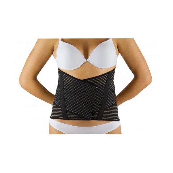 BERNINA SANA Art. 5177 ACHILLE H26 cm NERO Corsetti ortopedici poliestensivi in cotone areato con 6 stecche 2 laterali