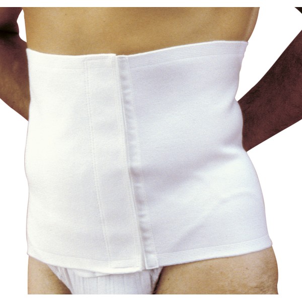 BERNINA SANA Art. 55105 REFLEX  H 28 cm BIANCA Fasce post operatorie regolabili con velcro poliestensiva cotone velcro