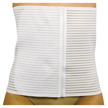 1 - BERNINA SANA Fasce post operatorie regolabili con velcro Art. 55107 AERFLEX traspirante H 27 cm Colore BIANCO