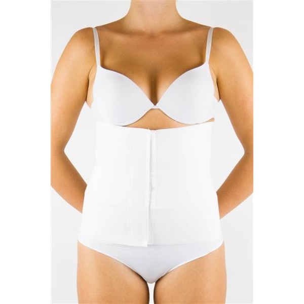 BERNINA SANA Art. 55108 TRIPLA sagomata - fascia a 3 strisce H 27 cm BIANCO Fasce post operatorie regolabili con velcro